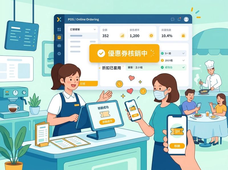 優惠券來囉!POS一鍵秒核銷